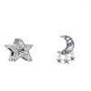 Loose Gemstones Space Astronaut 2024 Starry Sky Charm Holder Silver 925 Jewelry Vintage Bracelets Women DIY Beads