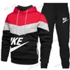 Survêtements pour hommes 2023 Nouveaux hommes Automne Hiver Ensembles Sweat à capuche zippé + Pantalon Pièces Survêtement de sport Vêtements de sport pour hommes Marque Vêtements Sweat Suit T240124