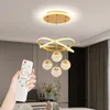 LED lampe à manger à manger anneau de vie Dimmable chambre cuisine intérieur linea plafond rond anneau LED moderne