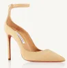 2024エレガントなブランドAquazzura Women Love Affair Pumps Pointed Toe Partent Leather Heel Sandals Shoes Party Dress Wedding High HeelsEU35-43 with Box