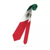 Fliegen, Mexiko-Flagge, 3D-Druck, Krawatte, 8 cm breit, Polyester, Krawatte, Hemd, Zubehör, Party-Dekoration