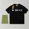 Designe Casual fashion wear Balencigas classic Trendy high-end letter-printed T-shirt with short sleeve crew neck, trendy and versatile