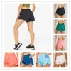 Женские шорты для йоги Lu-33 Hotty Hot Pants Pocket Quick Dry Speed Up Спортивная одежда Спортивная одежда Дышащий фитнес Легги с высокой эластичной резинкой на талии 92