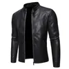 Herrenjacken Herren Kunstlederjacke Motorrad 8Xl Herrenjacken Schwarz Jaqueta De Couro Masculina Outwear Männlich Pu-Leder Herrenmäntel Marke J240125