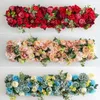 Decorative Flowers Silk Artificial Flower Arch Arrangement Decoration Wedding Fake Row Window Customize