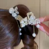 Hair Clips Elegant Bun Fixed Clip High Women Headwear Small Claw Chinese Style Cherry