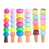 Pens 12 set/lot Macaron Football Ice Cream Blocks Highlighter Cute Drawing Painting Marker Pen School Supplies Stationery wholesale