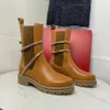 2024 Rhinestone Snake Strass Wraparound Chunky Half Boots Black Leather Womens Low Heel Martin Boots Heavy Duty Luxury Designer Brands for Women Fashion Boot