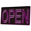 Enseigne au néon LED LS0004 Lumière ouverte pendant la nuit Boutique Bar Pub Club Gravure 3D Vente en gros au détail Lumières de livraison Éclairage de vacances Dhsir