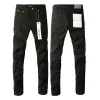 Jeans viola da uomo Jeans firmati Moda motociclisti strappati in difficoltà Donna Denim cargo per uomo Pantaloni neri Versione alta 28-40 739733994