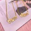 Aangepaste naam ketting roestvrij staal Cubaanse ketting goud gepersonaliseerde naamplaatje ketting choker ketting hanger sieraden voor vrouwen mannen 240125