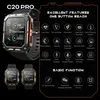 Smartwatch C20 PRO 2024 Ultimo aggiornamento Smart Watch Bluetooth chiamata rilevamento della pressione arteriosa IP68 impermeabile Uomo nuoto immersione sport Smartwatch YQ240125