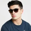 Sunglasses 4187 Mens Designer Chris Square Black Frame Glasses Ladys Fashion Grey Gradient Lens Eyewear 54mm Polarized