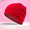 Swimming caps Swimming Caps Men Women Swimming Cap Long Hair Sports Swimming Pool Hat Waterproof Soft Drape Elastic Swimming CapL240125