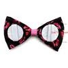 Dog Apparel 30/50pcs Valentine's Day Bow Ties Charms Puppy Accessories Slidable Collar Pink Bows Pet Supplies Small