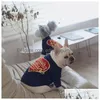 Hundkläder Autumn Winter Warm Clothes Designer Sweater Schnauzer French Bldog Teddy Small Medium Luxury Cat Sweatshirt Pet Party Dr Dhyq5