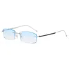 Zirosat 2950 Men Pure Rimless Glasses Frame Male Square Ultralight Man Frameless Myopia光学フレームアイウェア240118