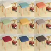 Chair Covers Square Stool Cover Universal Household Elastic Office Dining Table Solid Wood Modern Minimalist Multicolor