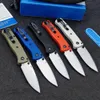 Coltello pieghevole tascabile BM Mini Bugout 533/533BK 2.75 / Drop Point Lama liscia Manici in fibra di nylon ondulata Coltelli da taglio EDC da campeggio di sopravvivenza all'aperto BM 535 3300 9400