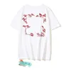 Sommer Offes T-Shirt Männer Designer T-Shirt Herren T-Shirt Offs Shirt Mode Hip Hop Marke reine Baumwolle atmungsaktiv Sommer lose Sport Top Mann T-Shirts weißes T-Shirt