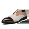 Haute qualité marque couture Design à la mode classique pointu chaussures en cuir pour hommes chaussures plates mocassins pour hommes bureau d'affaires 240118