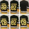 65 Erik Karlsson Hockey Jerseys 2024 Sidney Crosby Jersey 58 Kris Letang 59 Jake Guentzel 66 Lemieux Evgeni Malkin Black White Men Stitched 76