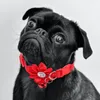 Hundhalsar 4 datorer Pet Flower Collar Justerbar kattfest för dekorationer Katter med Bell Puppy Lull Neck och hundar dagligen