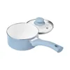 Наборы кухонной посуды Кухонные принадлежности Керамический набор из 12 предметов Синие льняные кастрюли и сковородки