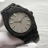 Orologio con diamanti fatto a mano Orologi meccanici automatici da uomo Orologio da polso da donna business con zaffiro da 41 mm Montre de Luxess