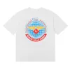 USA Style Worldwide Globe Wings Tee Designer T-shirt Printemps Eté Casual Mode Skateboard Hommes Femmes Tshirt 24ss 0125