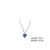 Ожерелья с подвесками FYUAN, ожерелья с синими сердечками и кристаллами для женщин, длинная цепочка с подвесками, эффектные ювелирные изделия YQ240124