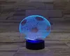 Nachtlampje voor kinderen 3D Led-lamp Voetbal Smart Phone 16 Kleurcontrole Nachtlampje Slaapkamerdecoratie Bedlampjes Tienerfans Onderdeel2506008