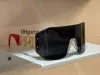 Gafas de sol de lujo con envoltura extragrande negra para mujeres y hombres Gafas sin montura en negro y gris Sunnies Diseñadores Gafas de sol Sunnies UV400 Gafas con caja de regalo original