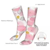 Chaussettes pour hommes Happy Pink Gold Circles Femmes 2024 Hommes Aquarelle Sport