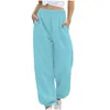 Pantalones de mujer Pantalones de chándal de cintura alta para correr deportivos sueltos holgados informales para mujer Harajuku ropa de calle pantalones de entrenamiento pantalones de chándal