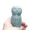 Garden Decorations Ornament Decoration Little Jizo Buddha Statue Simple Home Outdoor Sculpture Grey Craft Small Monk Gifts Resin Living Room