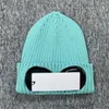 CP Två linsglasögonglasögon Beanies Män stickade hattar Skull Caps Outdoor Women Uniesex Winter Beanie Black Bonnet Gorros Company 2024 Winter 01D704