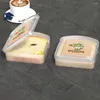 Boîte à pain transparente, vaisselle, qualité sans BPA, réutilisable, légère, Portable, récipient pour Sandwich grillé