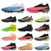 Mens Youth Phantom Elite GX FG GT Football boots Kids Boys Womens Black Phantom Cleats AG SG DF Fit Soccer Shoes Low High Red Blue Green Pink Cleat Big Size US 3Y-13