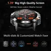 MELANDA Staal 1.39 Bluetooth Oproep Smart Horloge Mannen Sport Fitness Horloges IP68 Waterdichte Smartwatch voor Android K52 YQ240125