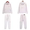 Designer Men's Tracksuit Embroidered Letters Cotton Fabric Men's and Women's Casual Loose Hooded Sweatshirt Elasticated Drawstring Sweatpants 2 Piece Set