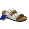 High quality birkinstocks Designer Sandals Comforts Leather Men buckle strap flip flops Women Summer Slippers clog Suede Platform slides Casual shoes Size 36-46