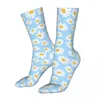 Men's Socks Daisy Flower Blue Woman 2024 Female Sports Sock