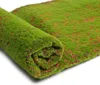 Kwiaty dekoracyjne 1x1m sztuczna mcha mchu fałszywą trawą dywan Rośliny Litch Litn do domu ogrodowe dekoracje majsterkowicz