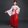 Stage Wear Vieille robe chinoise Kimono Fille Traditionnelle Ethnique Kipas Étudiant Unité vocale Danse japonaise Style Yukata