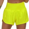 Lu-18 Speed Up Shorts Sneldrogend Ademend Sport Hotty Hot Short Dames Fitness Nep Tweedelig Lichtbestendig Gevoerd Yogalegging Hardlopen Gol 46