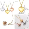 Pendant Necklaces New Pendant Fashion Titanium Steel Heart-Shaped Per Bottle With Detachable Jewelry Heart Pendants Drop Delivery Jewe Dh3Mx