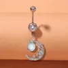 Anéis de botão de sino de umbigo, 1 peça de aço inoxidável, piercing de borboleta, umbigo, botão, piercing de umbigo, acessórios para o corpo, joias, suprimentos decorativos YQ240125