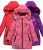 Roupas de bebê menina 312 anos de idade jaqueta acolchoada de inverno quente moda infantil039s com capuz meninas pele sintética 2110256328381