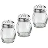 Dinnerware Sets 3 Pcs Household Salt Jar Restaurant Pepper Terrarium Kitchen Condiment Canister Glass Containers Decorative Spice